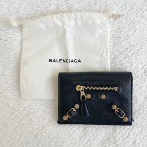 Balenciaga Black Motocross Classic Card Case